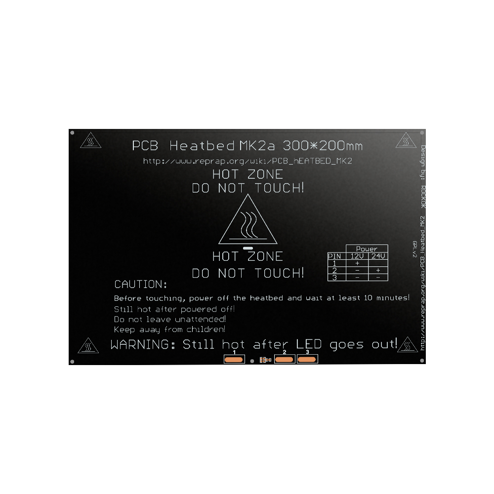 Нагревательный столик MK2A 300x200x2 мм